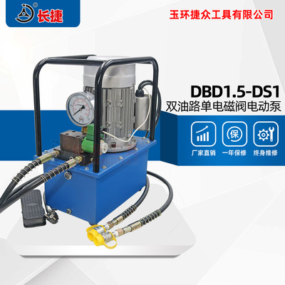 双油路单电磁阀电动泵DBD1.5-DS1 配双向油缸使用可自动回油